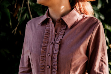 Dusty Pink Linen Arena Shirt
