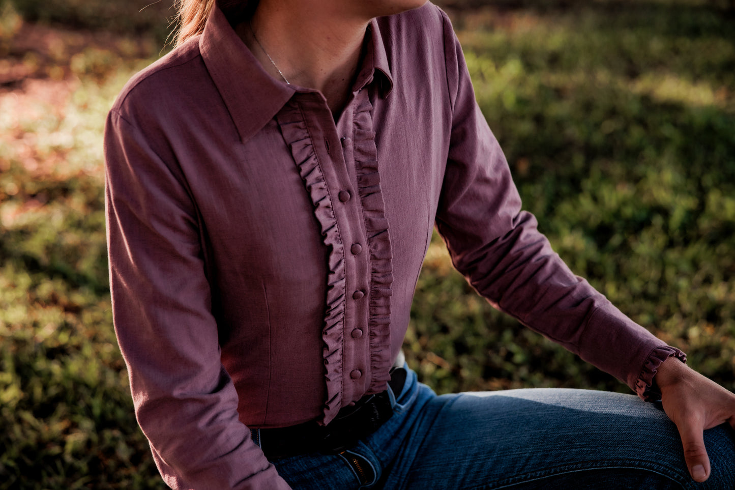 Dusty Pink Linen Arena Shirt