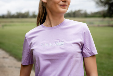 Lilac Embroidered T Shirt