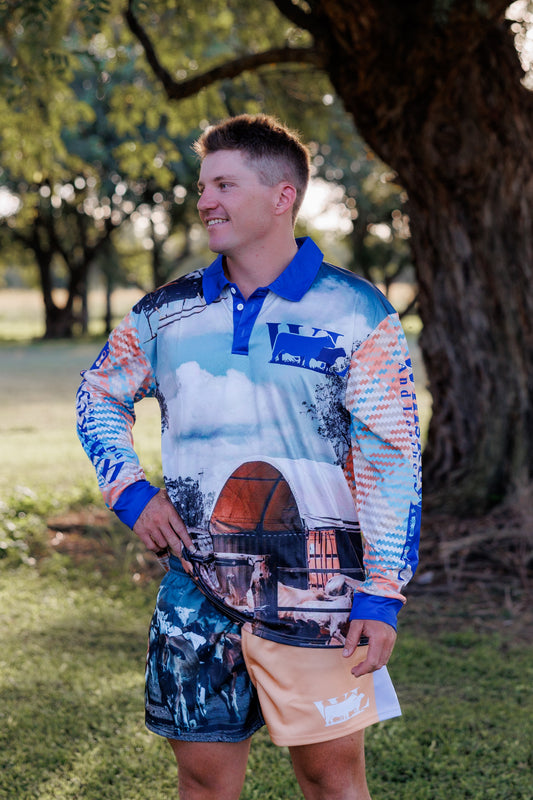 Orange Check Fishing Shirt