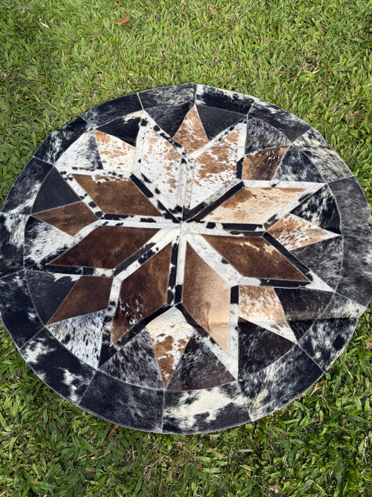 1.2m Round Patchwork Rug