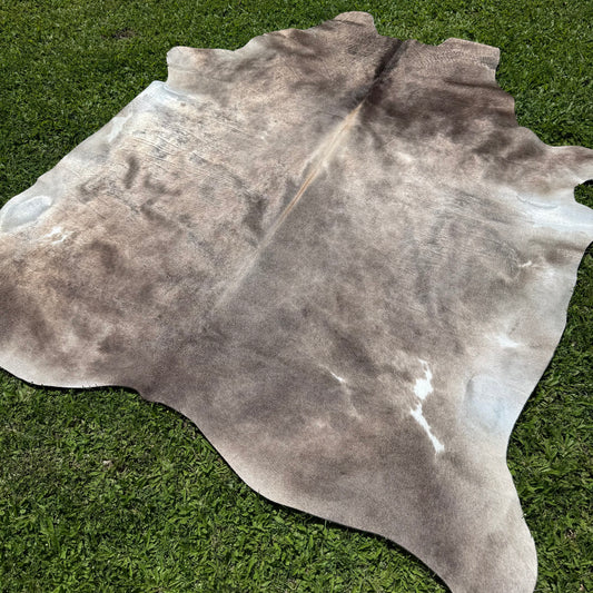 Large Grey Mix Cowhide Rug