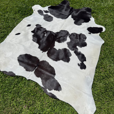 Small Black/White Cowhide Rug