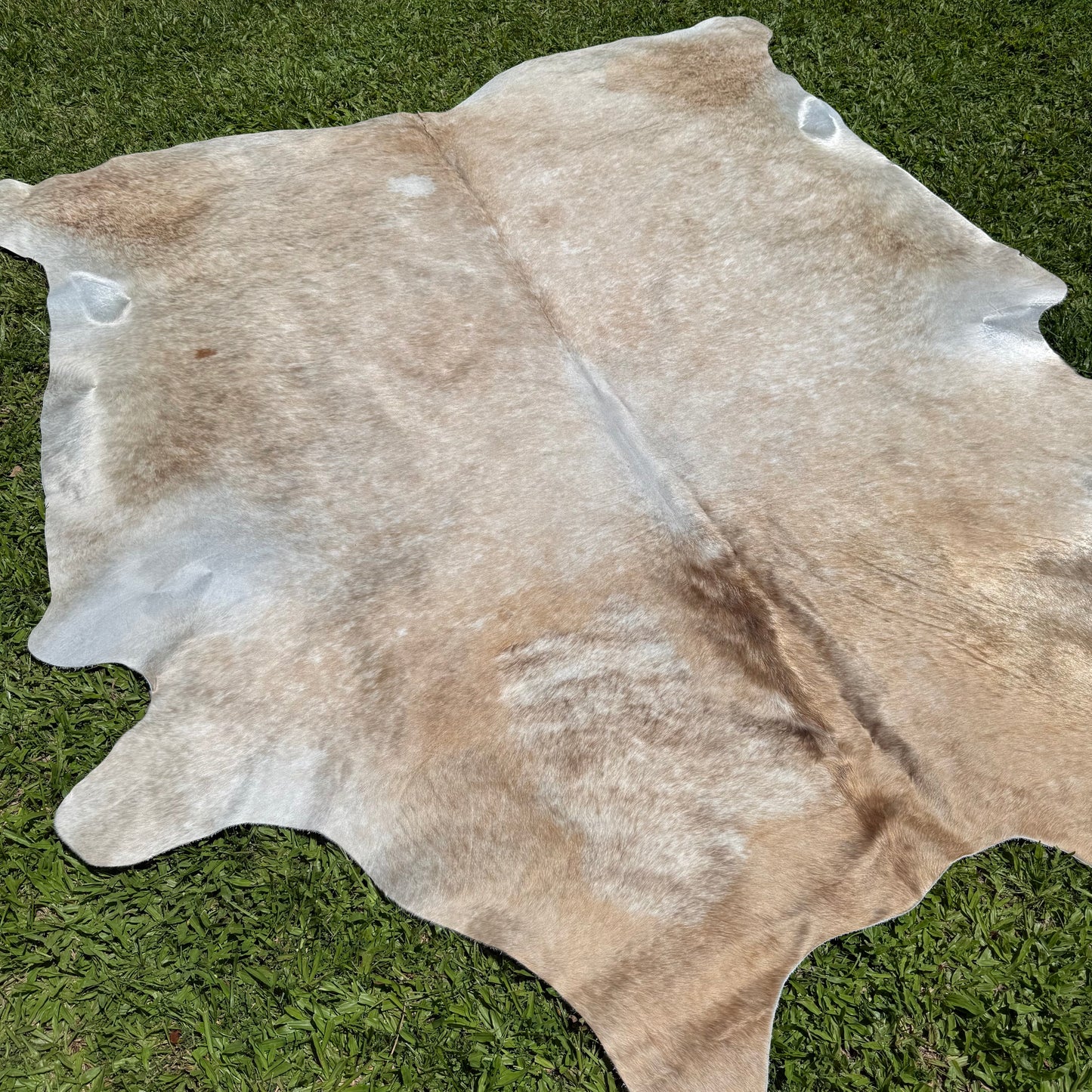 X-Large Grey/mix Cowhide Rug