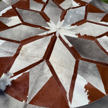 2m Round Patchwork Rug