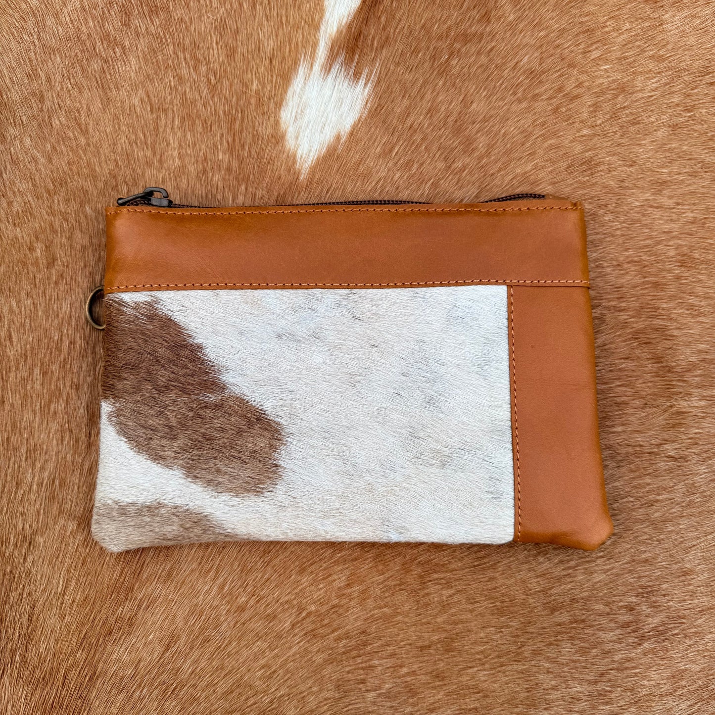 Cowhide Wristlet