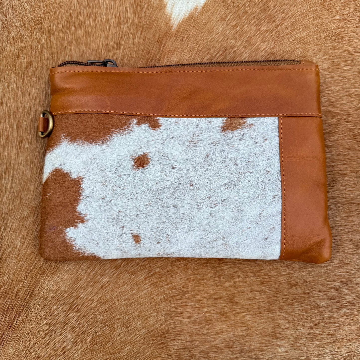 Cowhide Wristlet