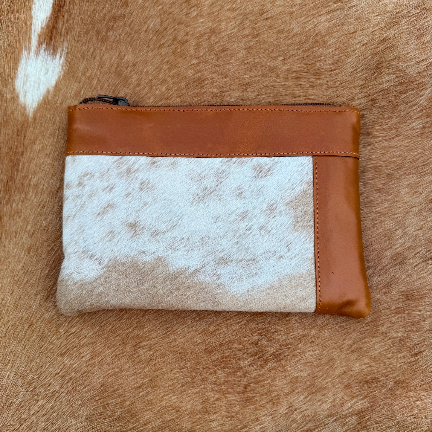 Cowhide Wristlet