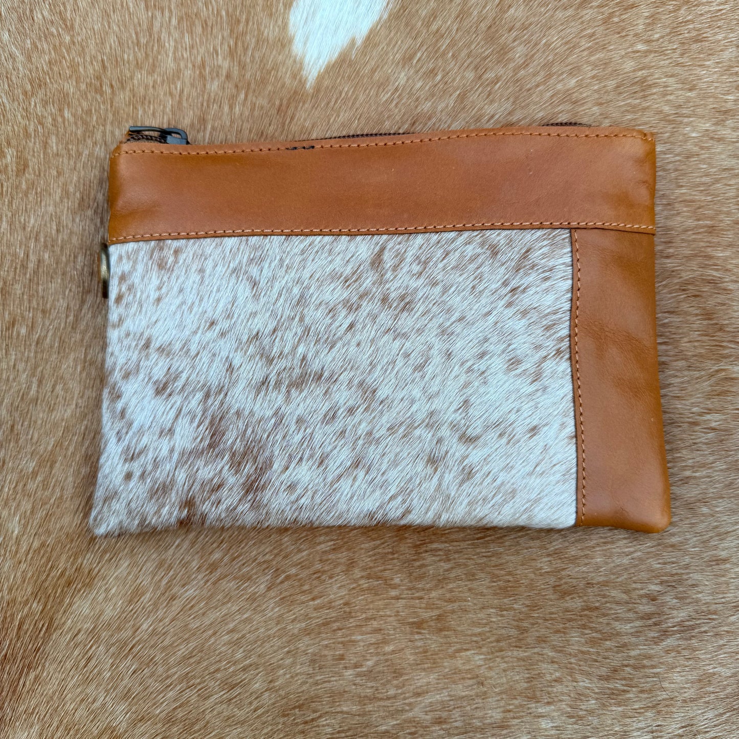 Cowhide Wristlet