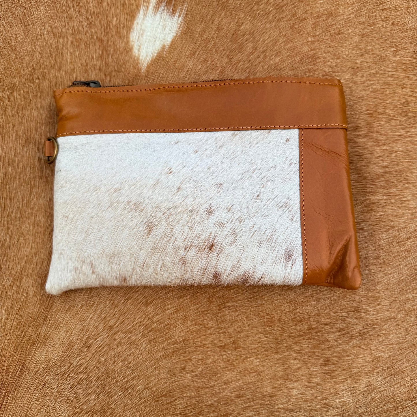 Cowhide Wristlet