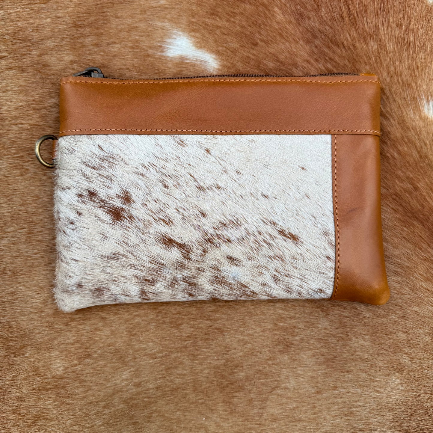 Cowhide Wristlet