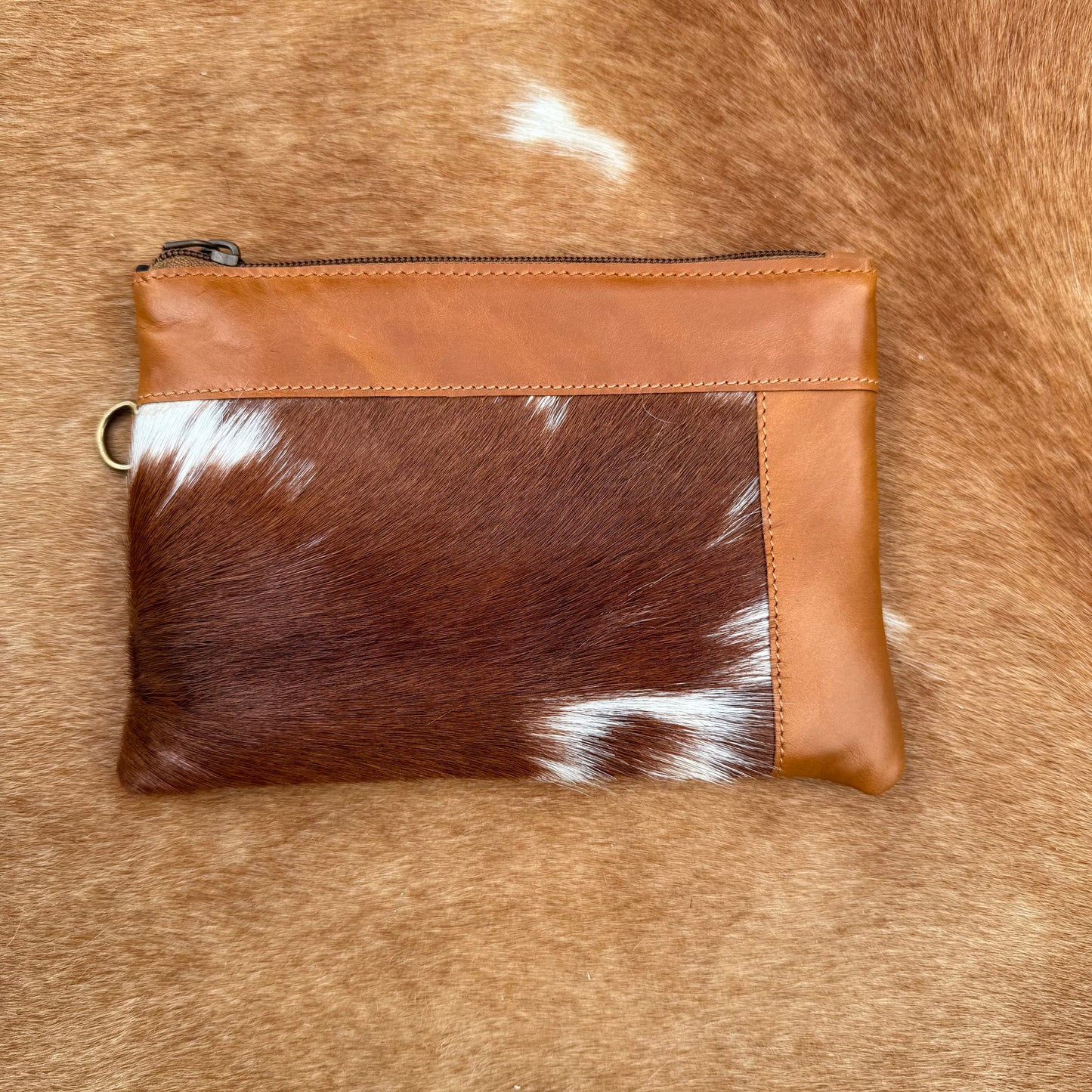 Cowhide Wristlet