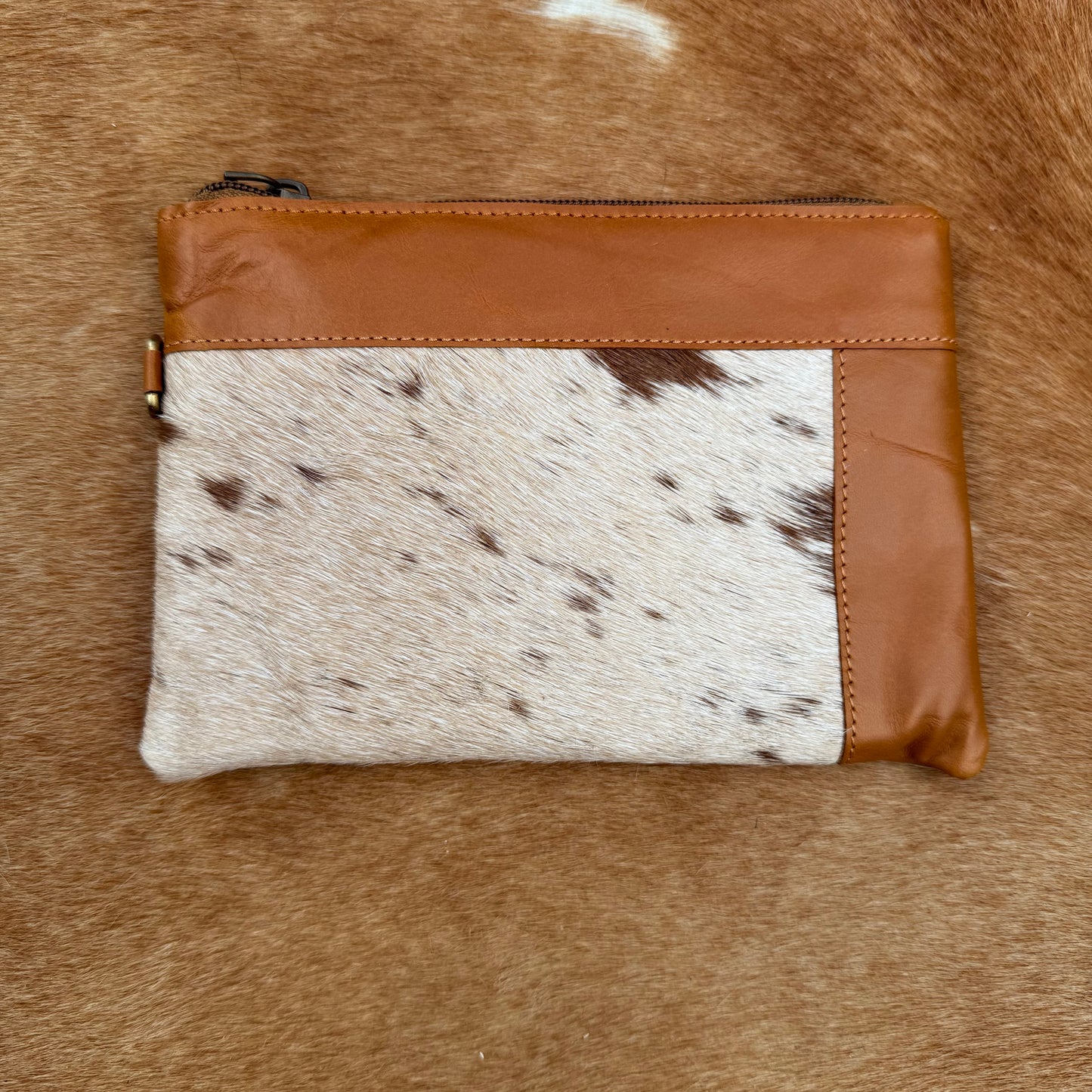 Cowhide Wristlet