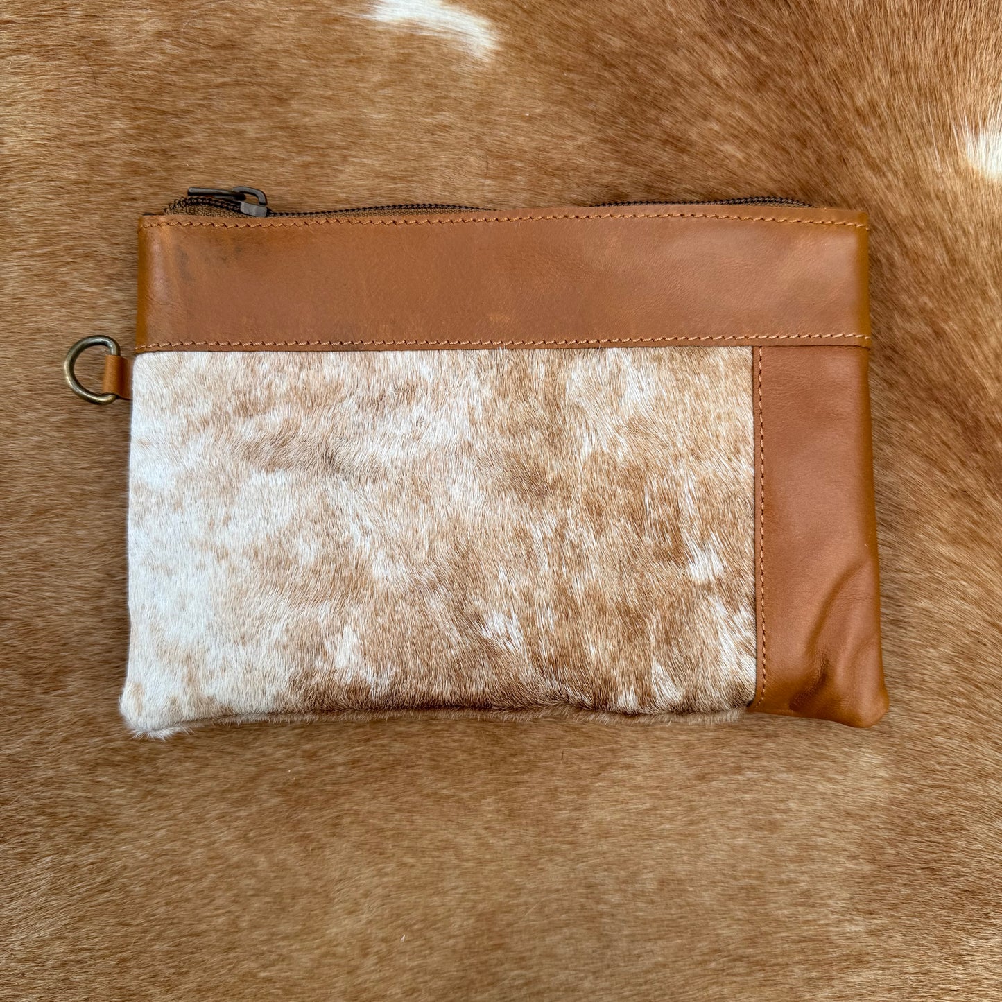 Cowhide Wristlet