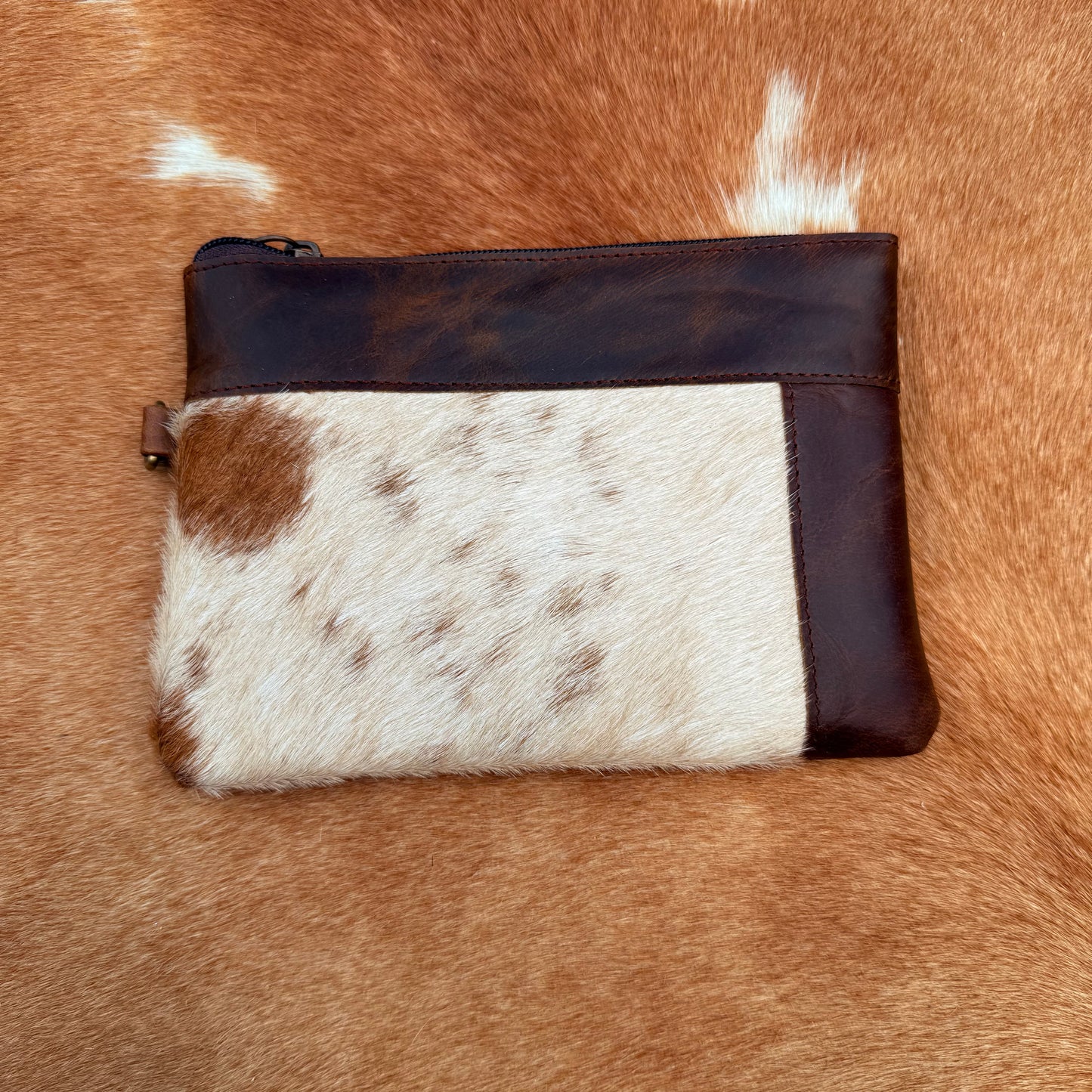 Cowhide Wristlet