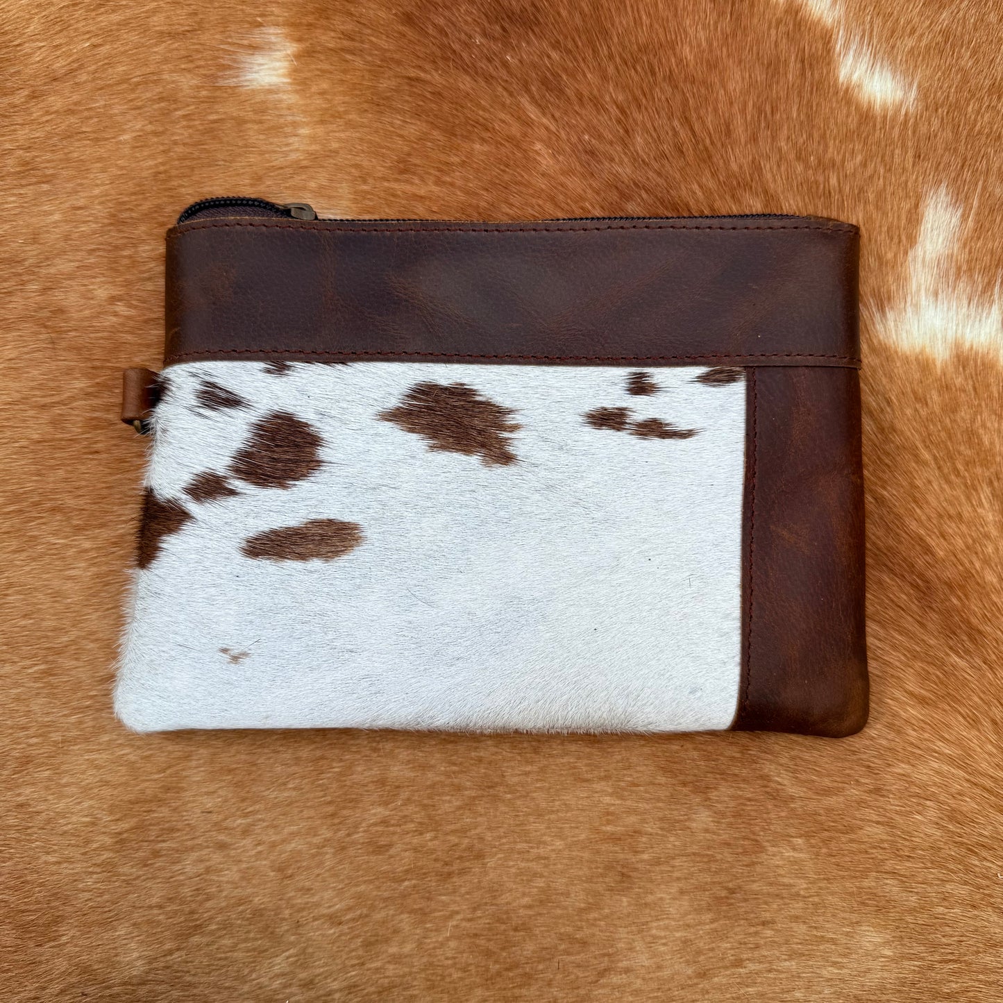 Cowhide Wristlet