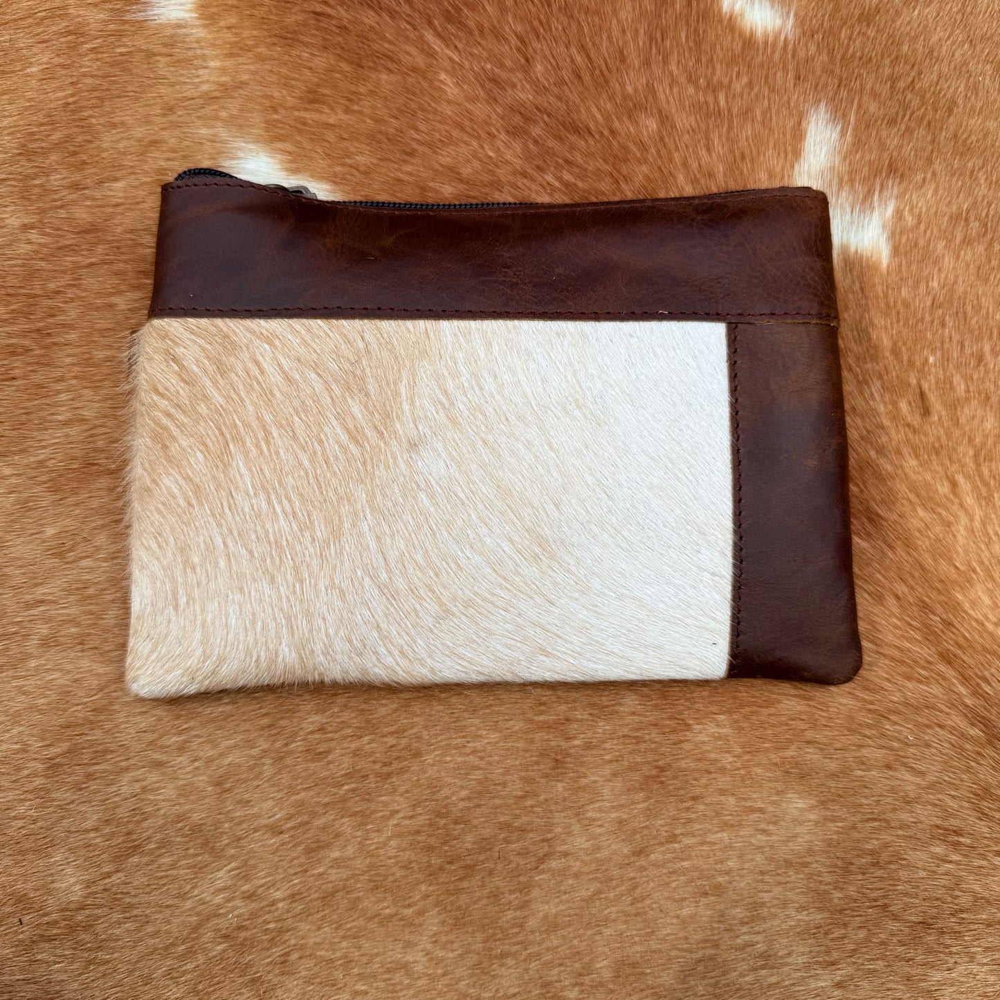 Cowhide Wristlet