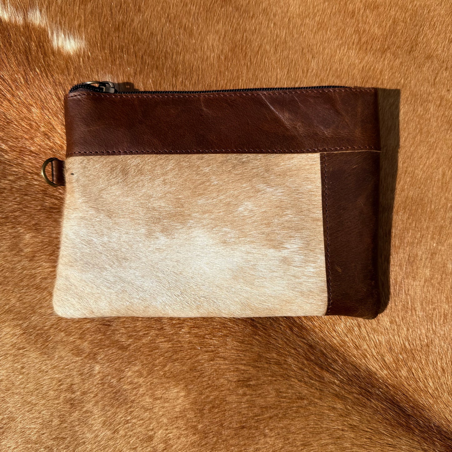 Cowhide Wristlet
