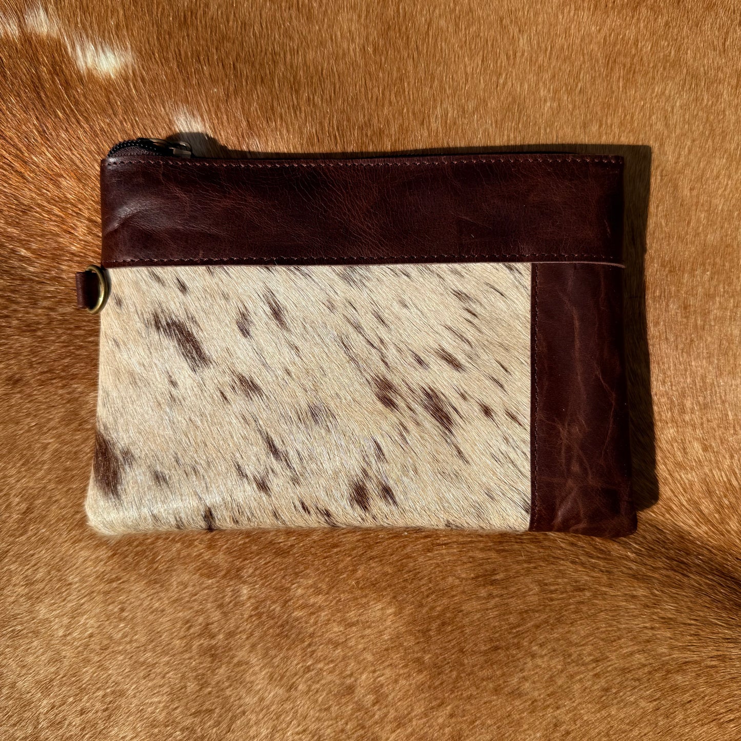 Cowhide Wristlet