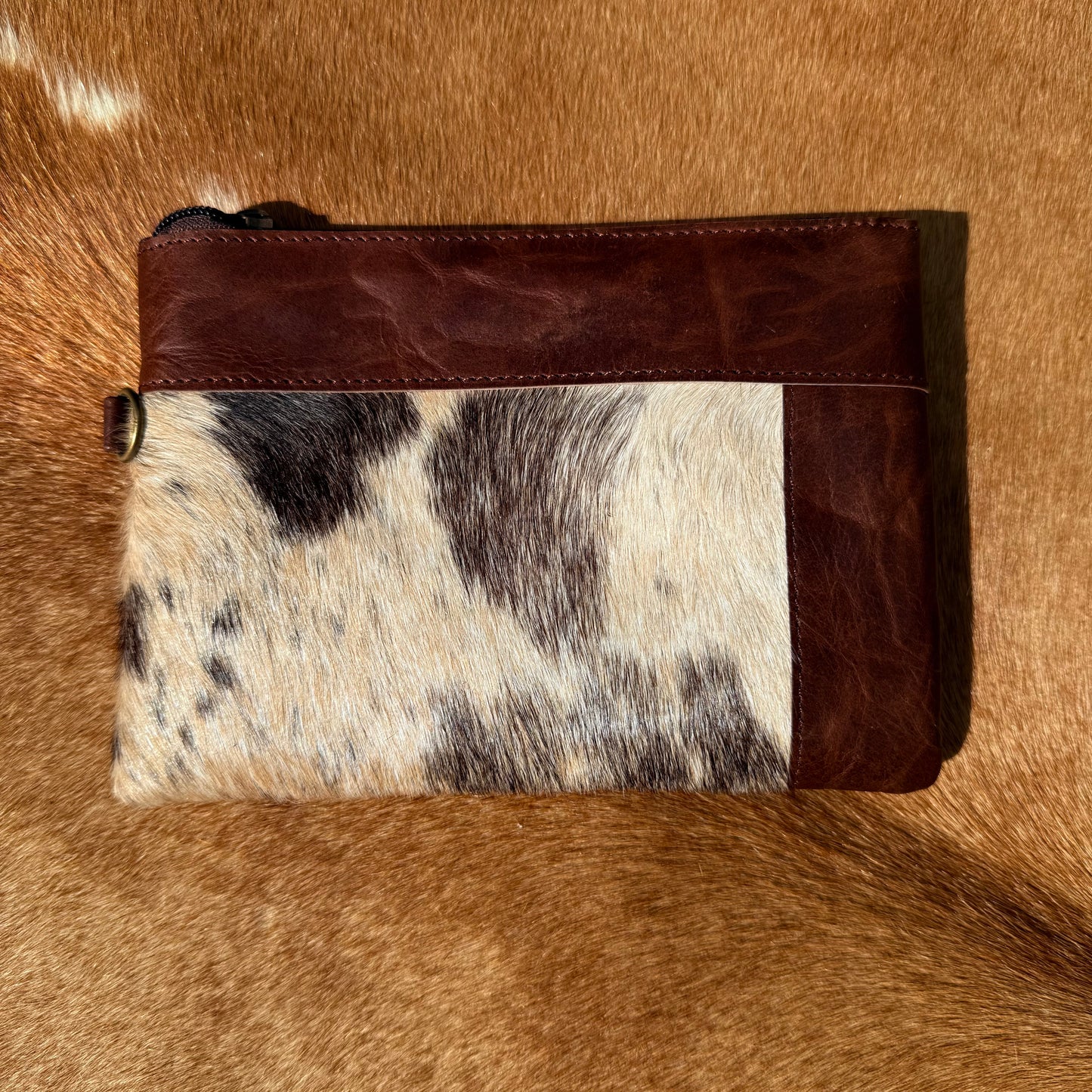 Cowhide Wristlet