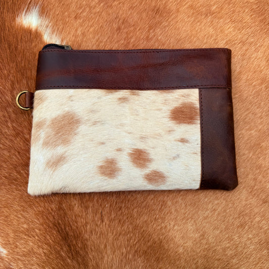 Cowhide Wristlet