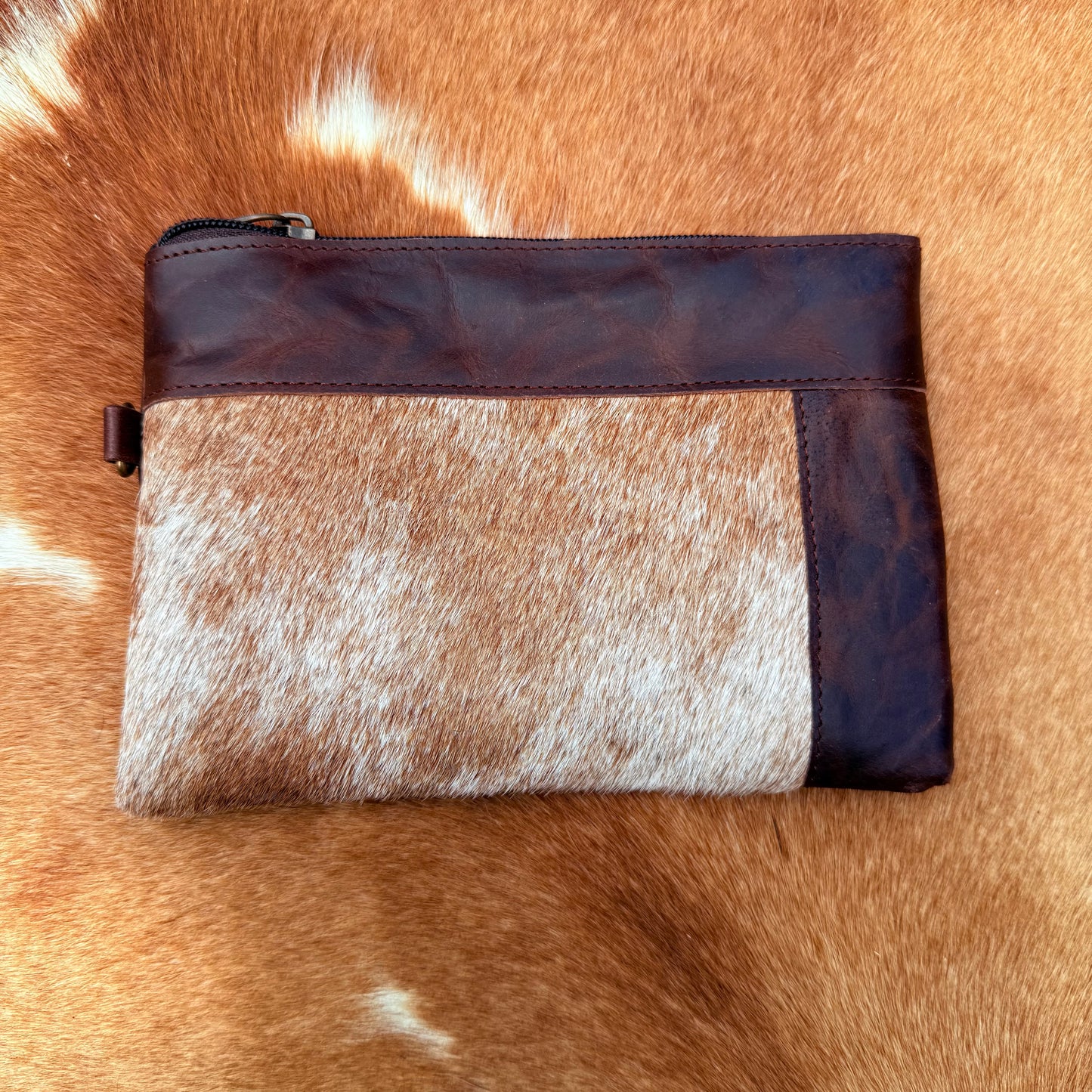 Cowhide Wristlet