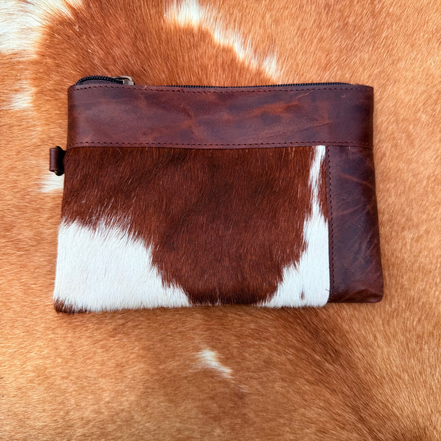 Cowhide Wristlet