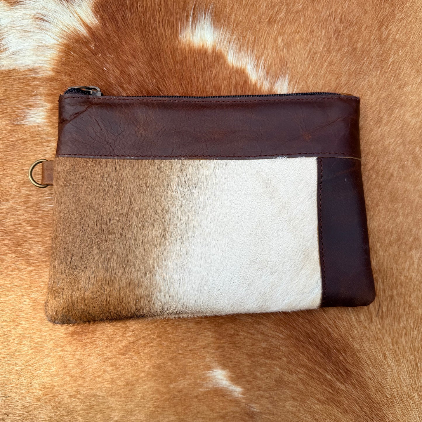 Cowhide Wristlet