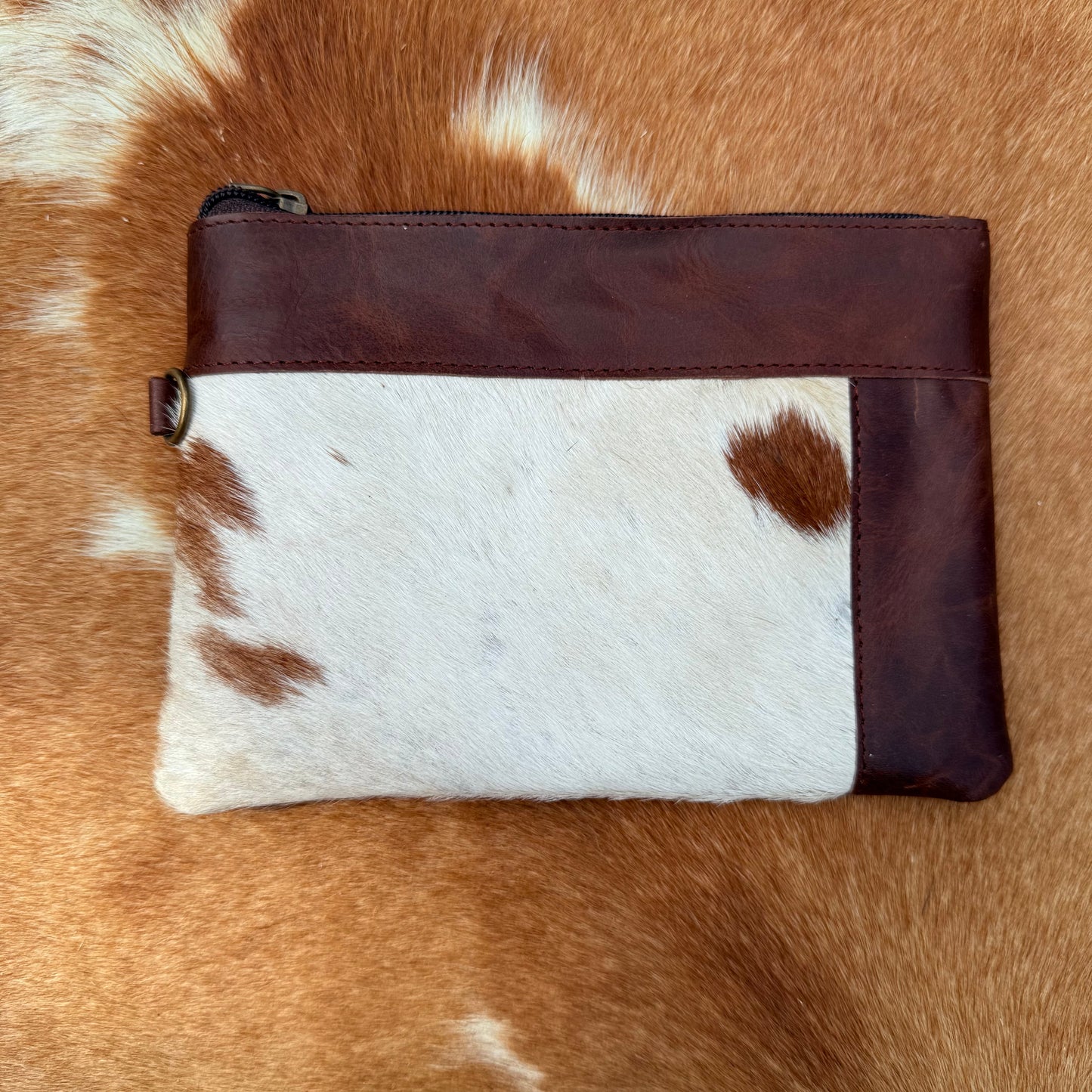 Cowhide Wristlet