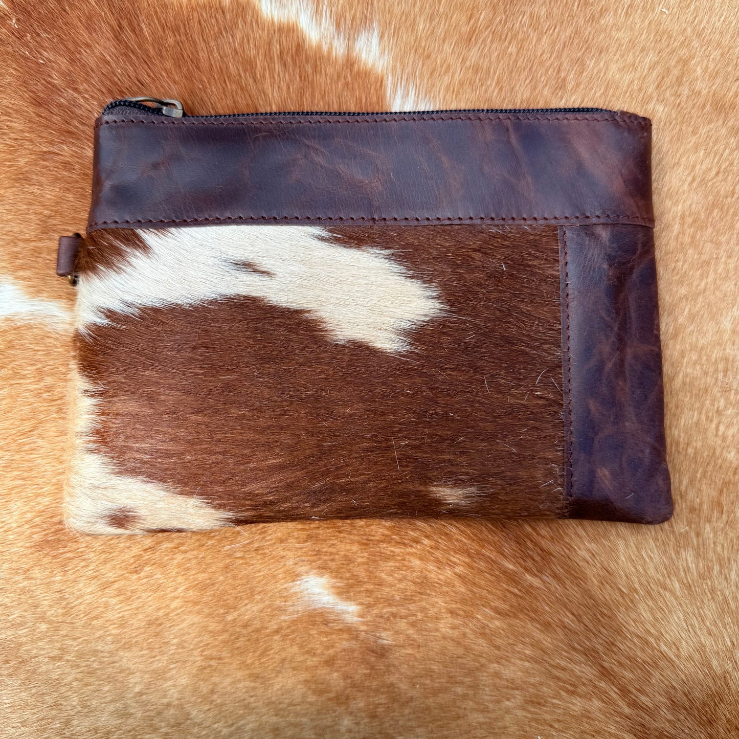Cowhide Wristlet