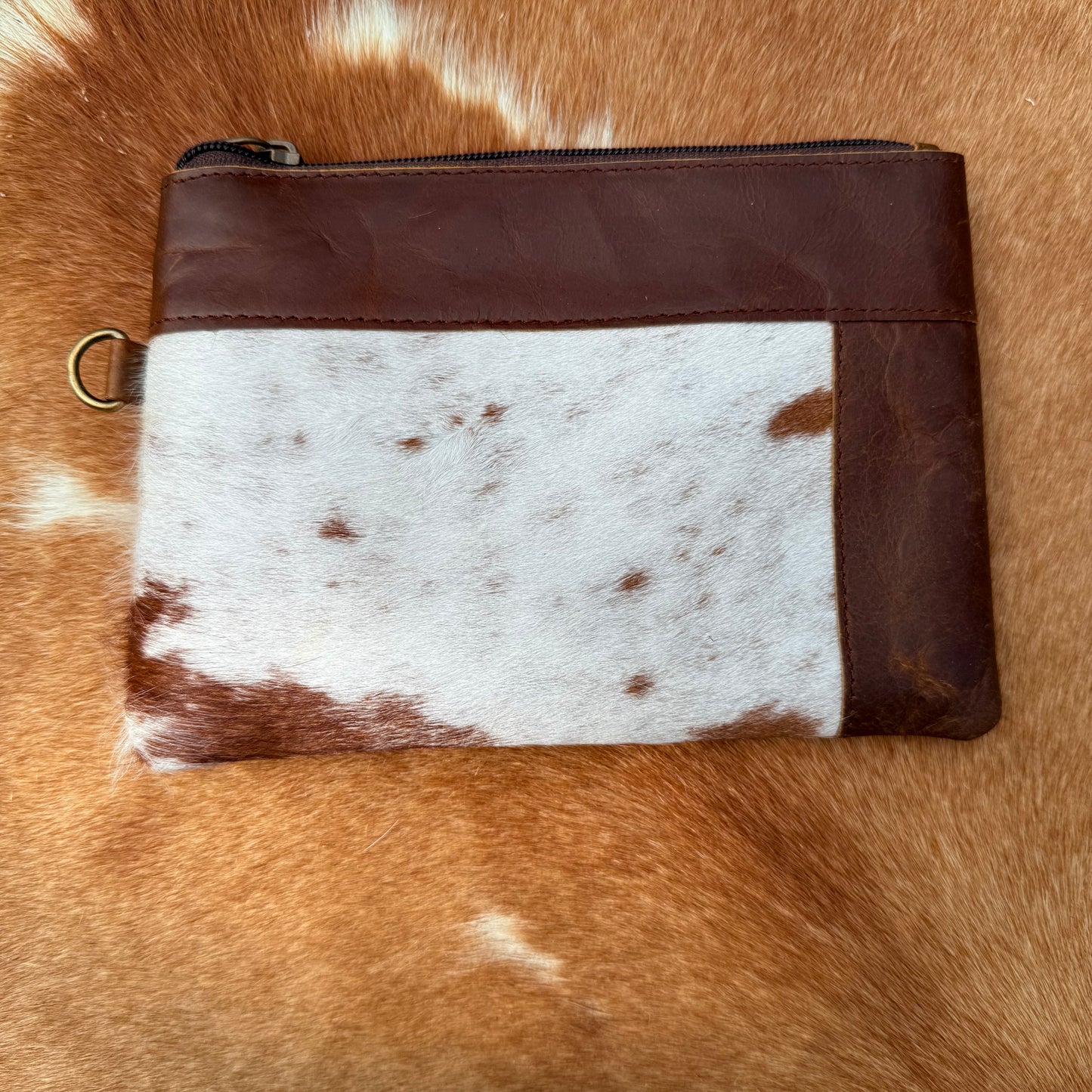 Cowhide Wristlet