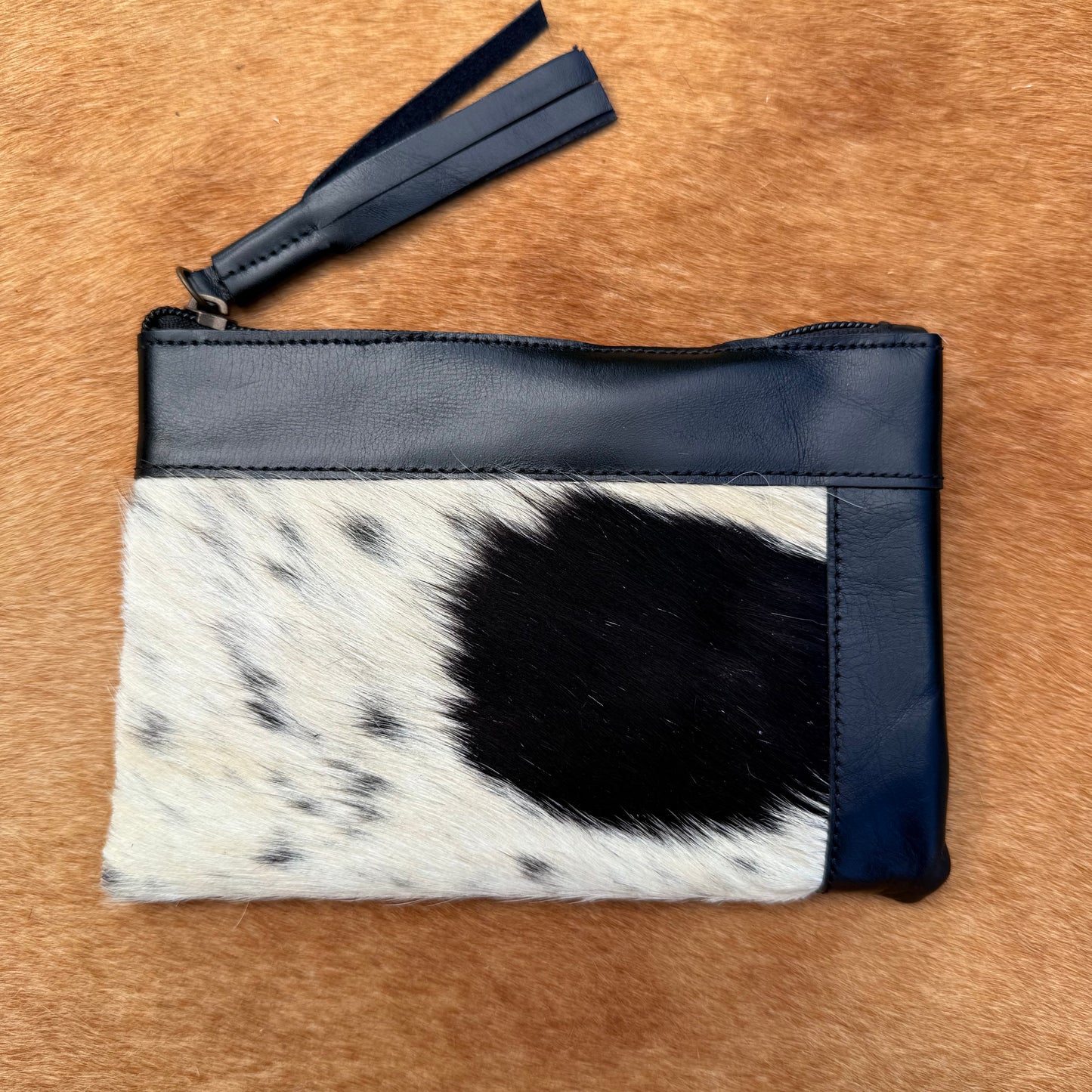 Cowhide Wristlet