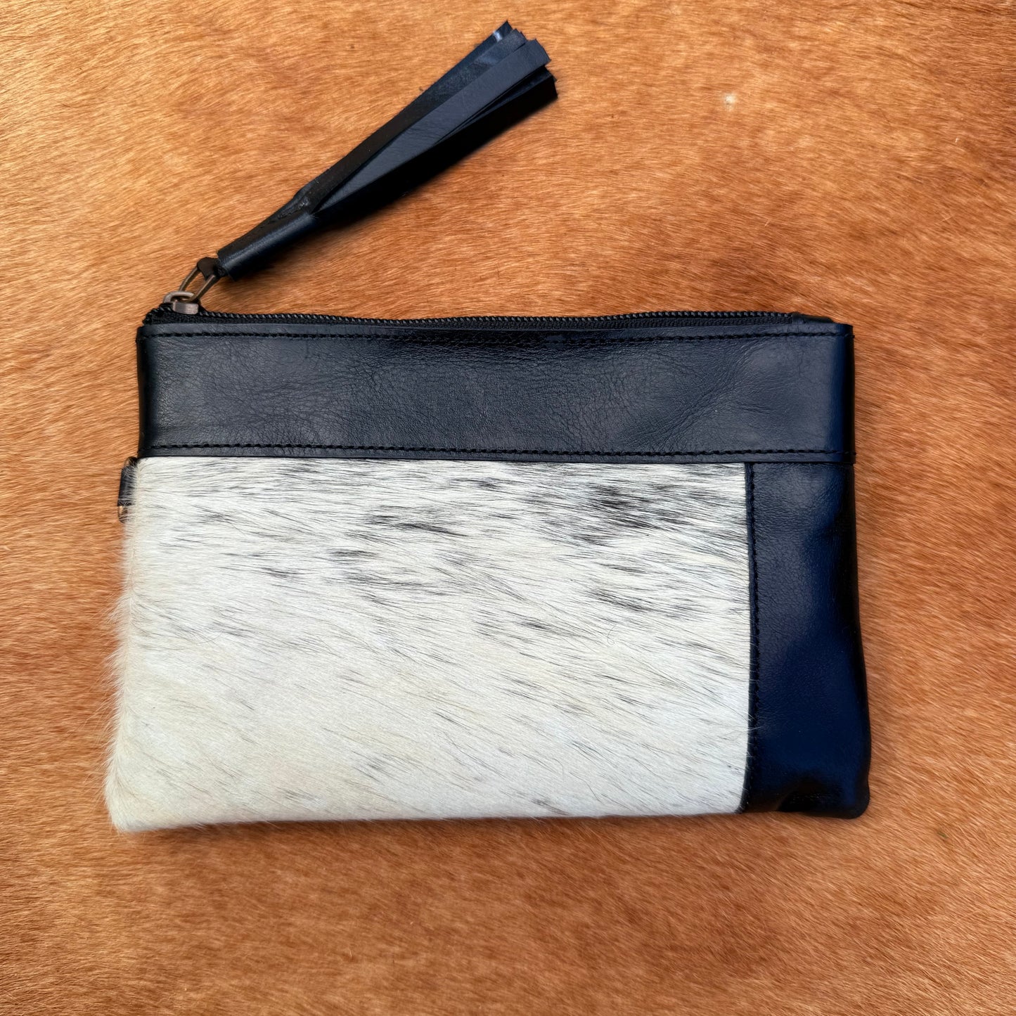 Cowhide Wristlet