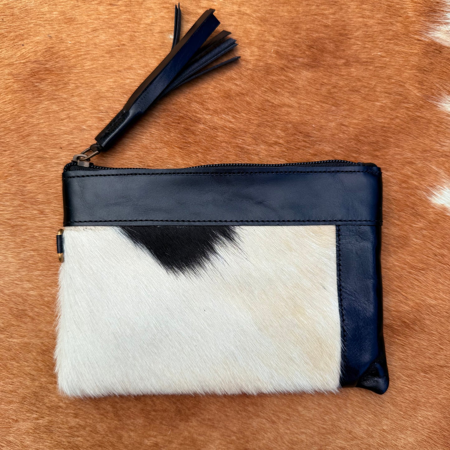 Cowhide Wristlet