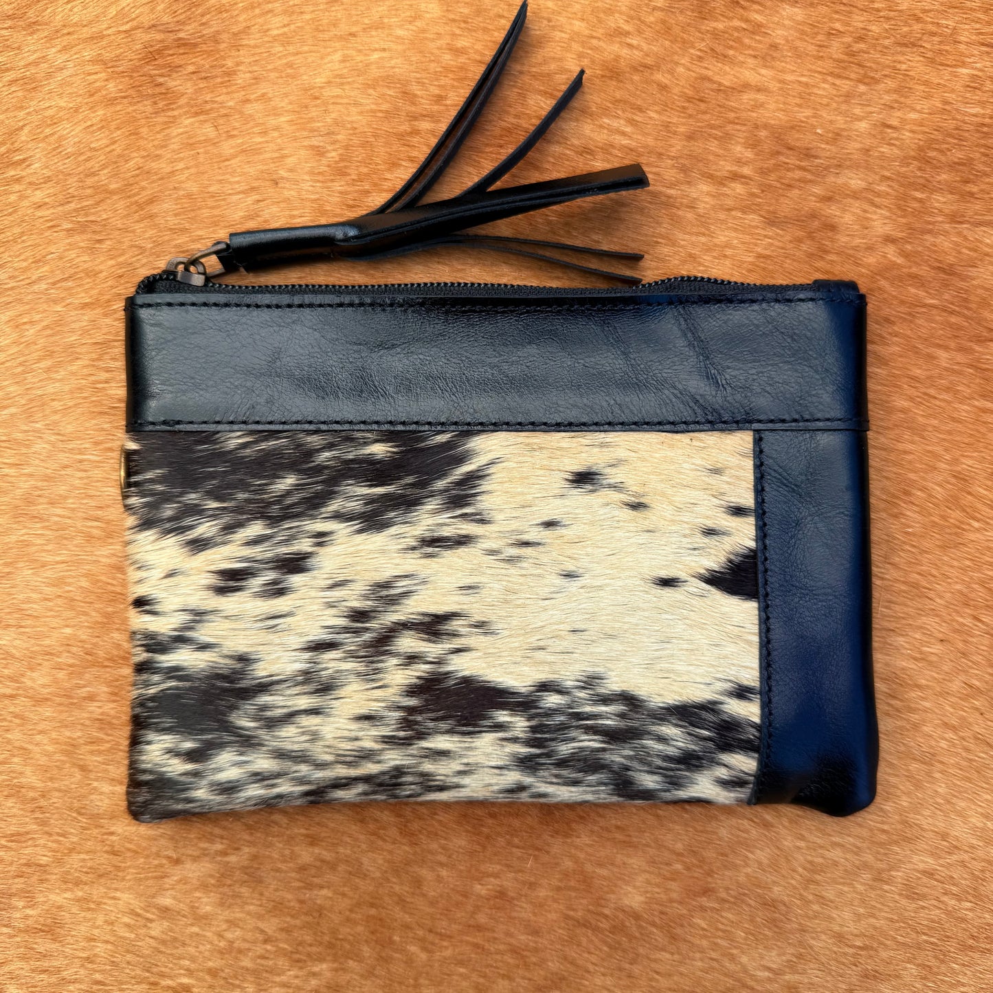 Cowhide Wristlet