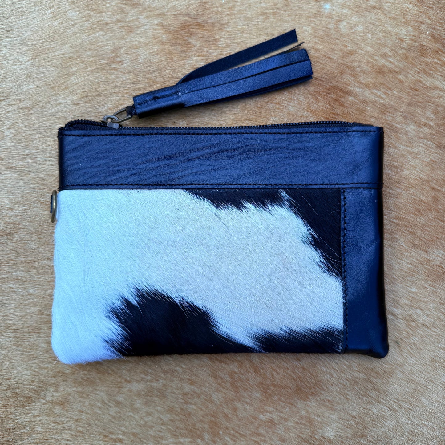 Cowhide Wristlet
