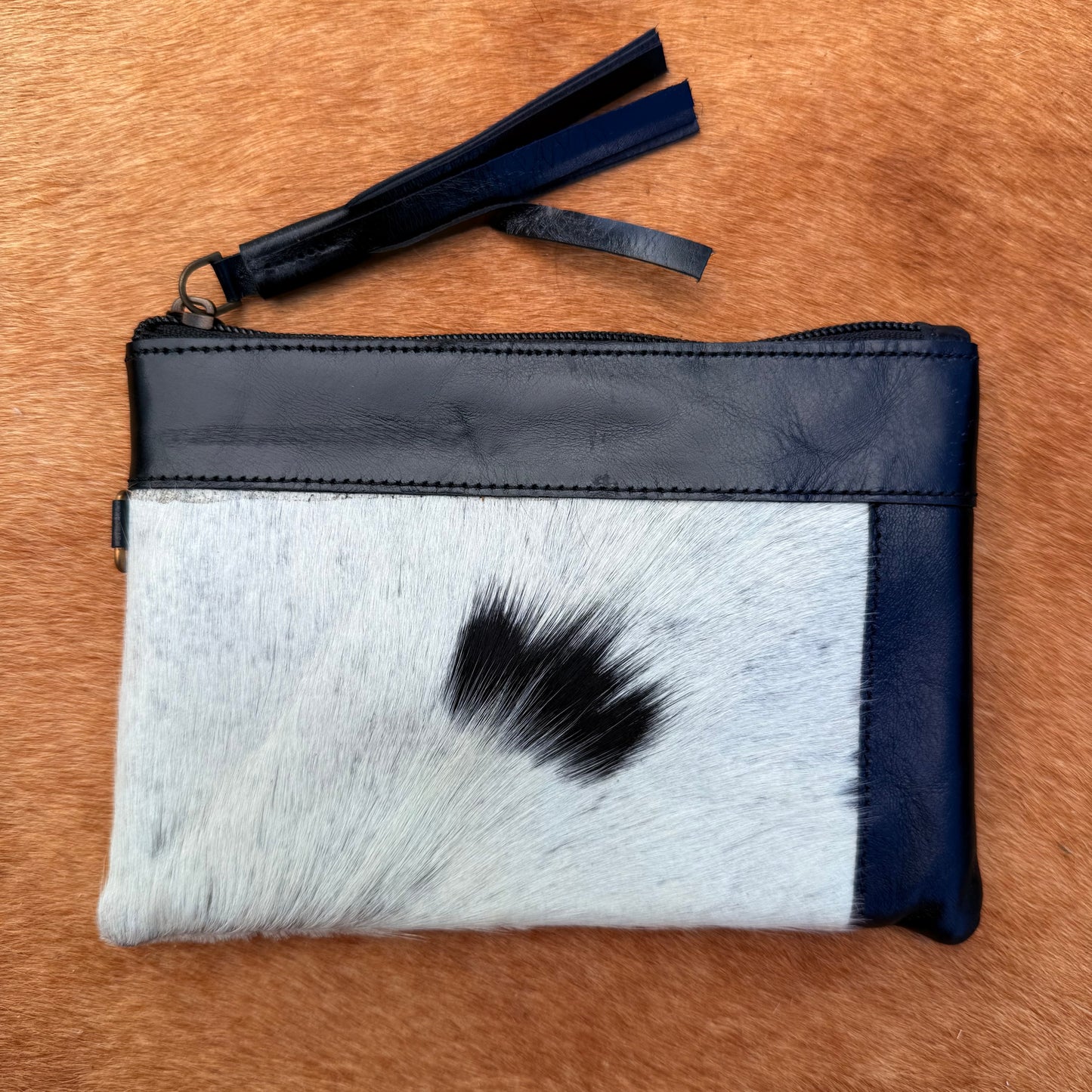 Cowhide Wristlet