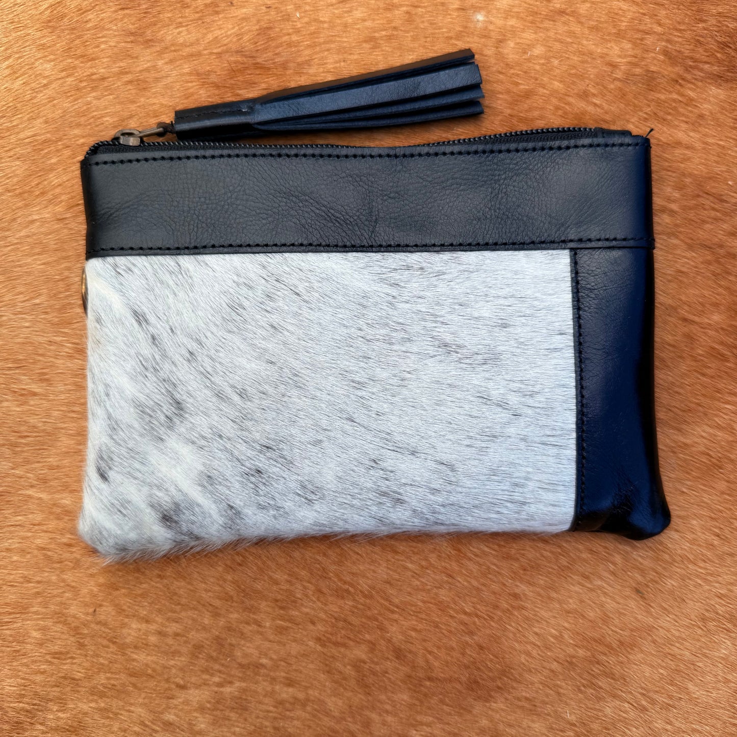Cowhide Wristlet