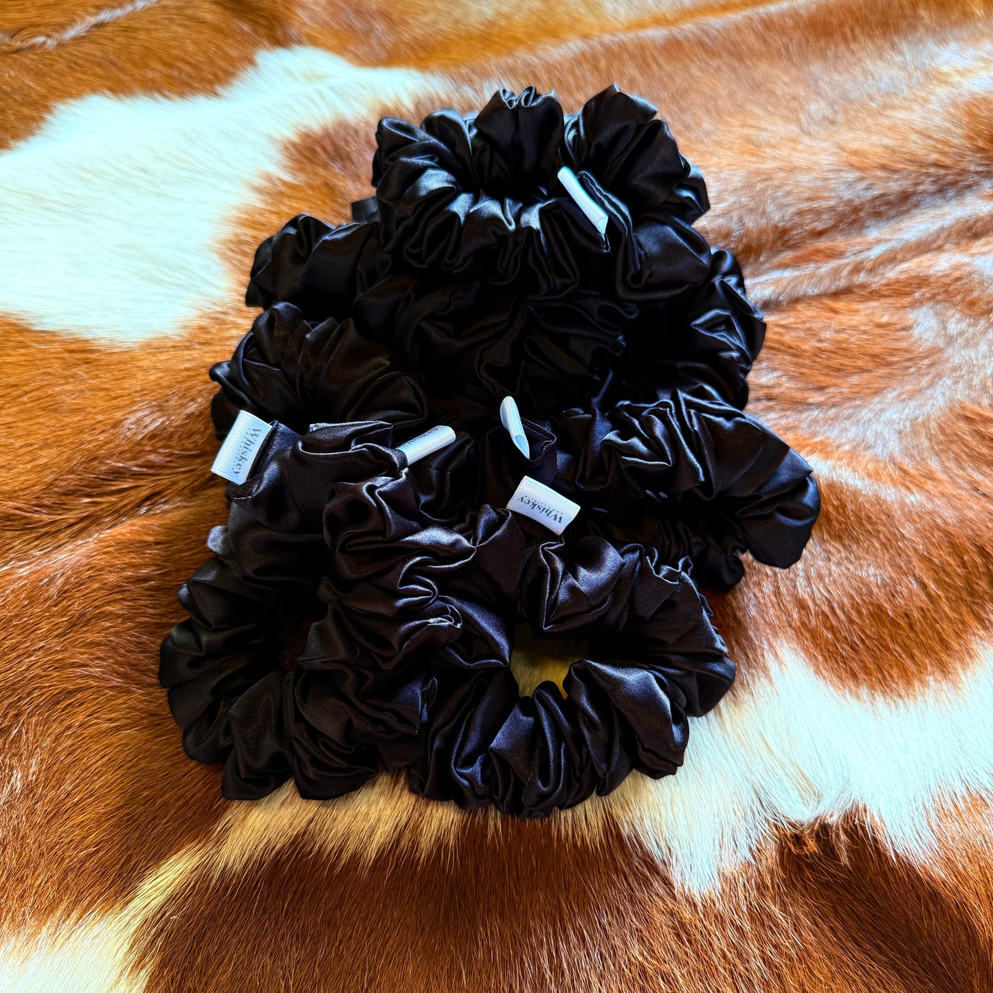 Black Satin Scrunchie
