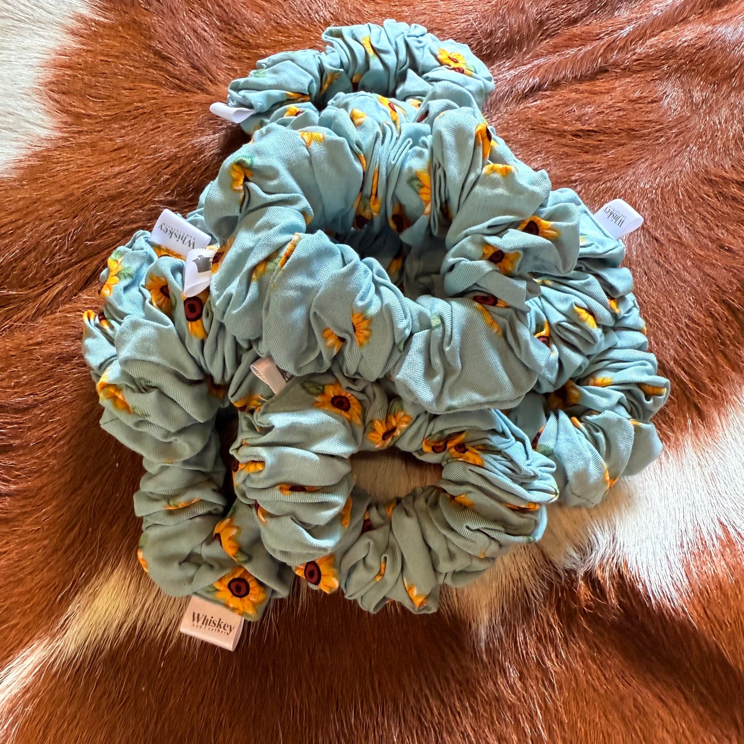 Sunflower cotton Scrunchie