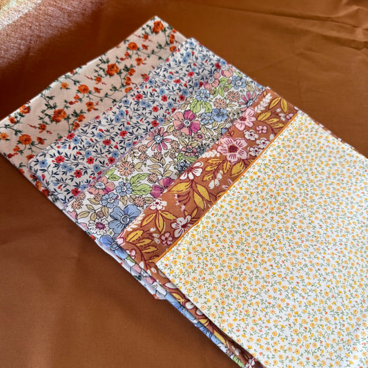 5 Pack Floral Neck Scarves