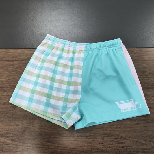 Gingham Footy Short