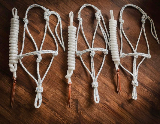 Classic Rope Halter White