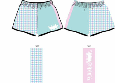 Gingham Footy Short