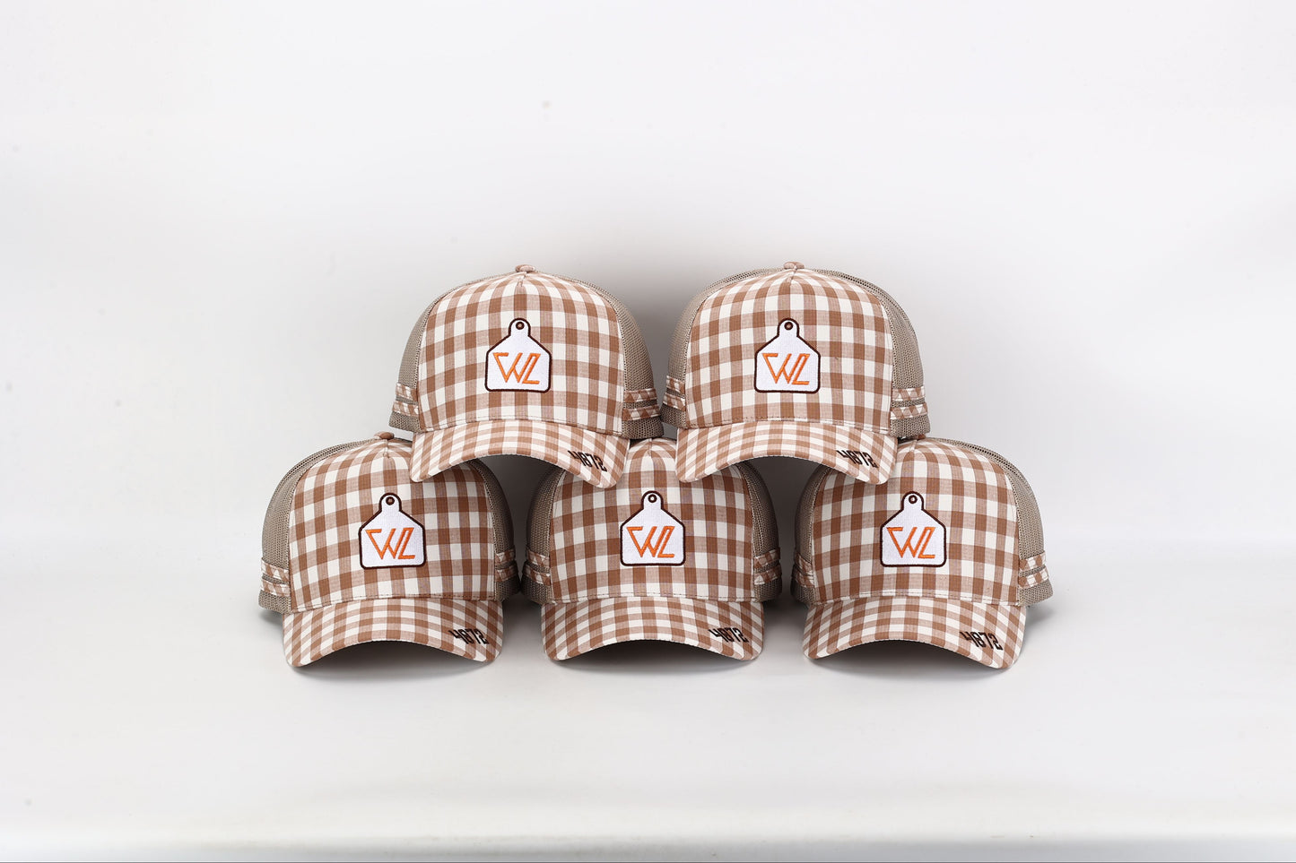 Gingham Trucker Cap