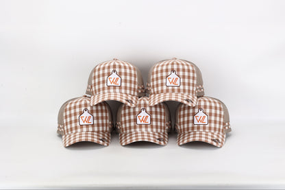 Gingham Trucker Cap