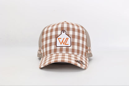 Gingham Trucker Cap