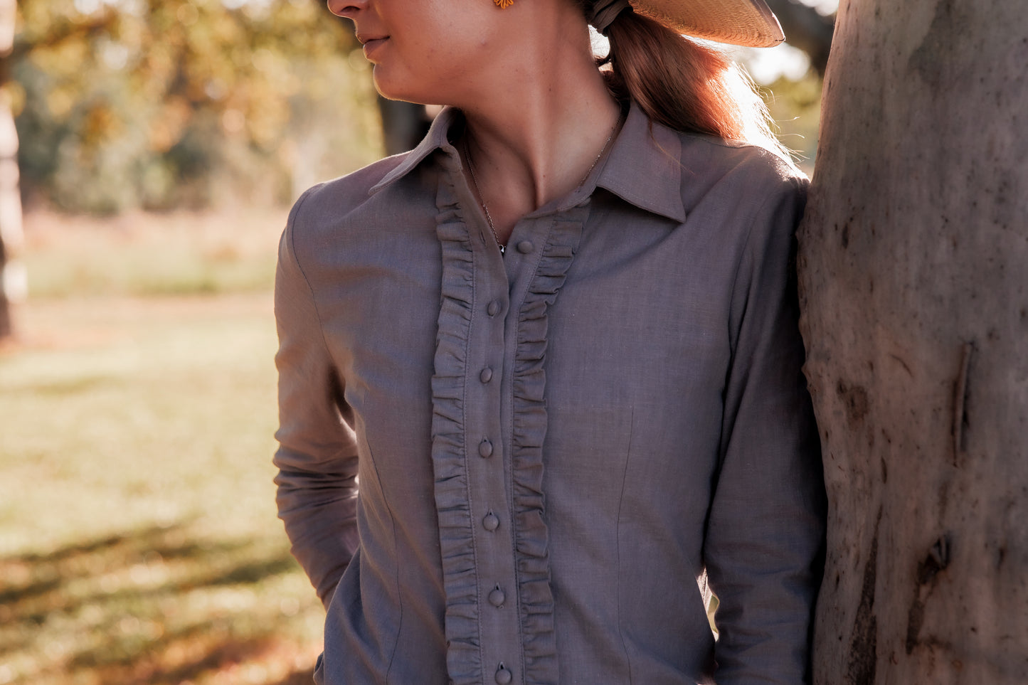 Grey Linen Arena Shirt