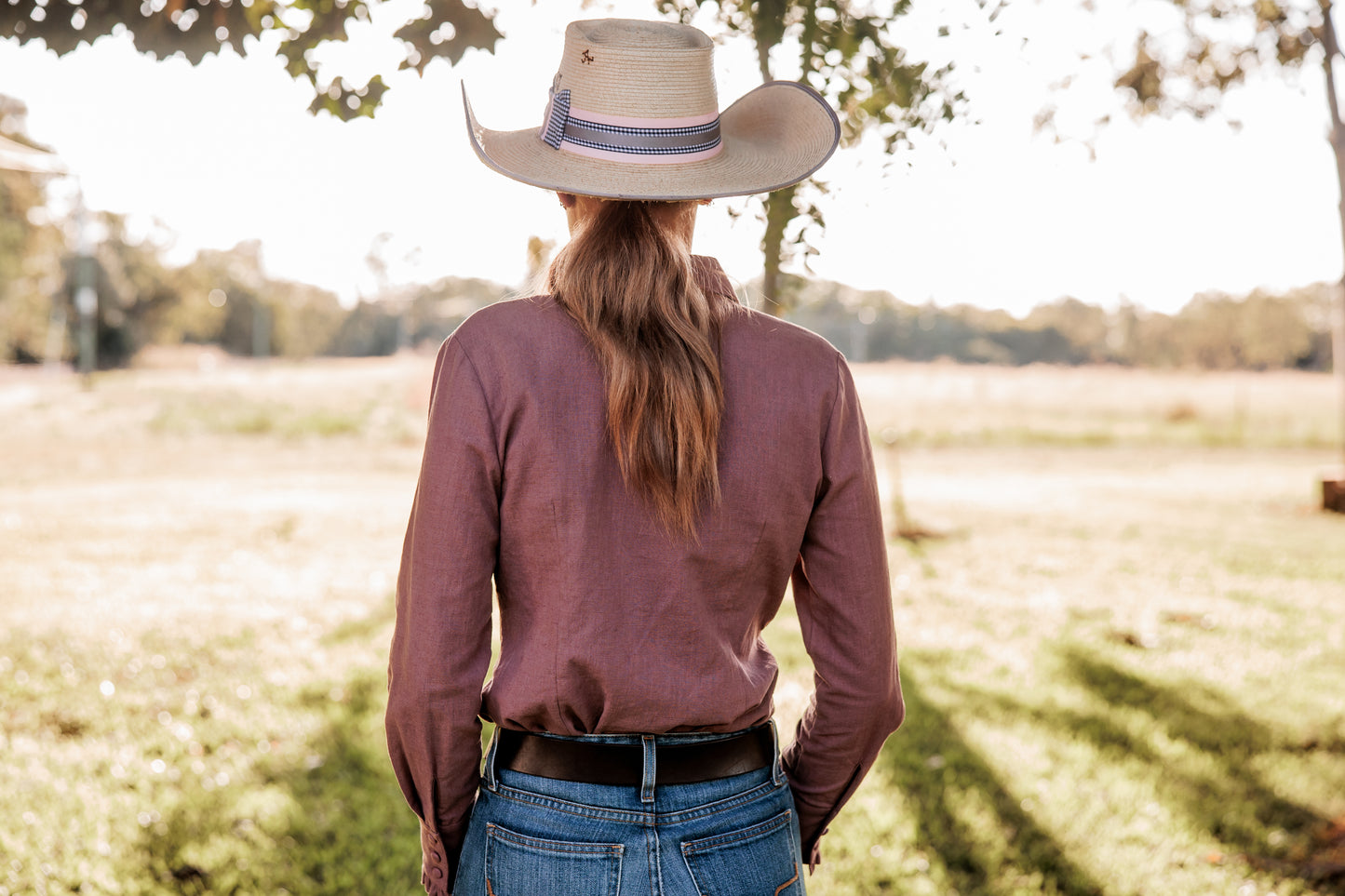Dusty Pink Linen Arena Shirt