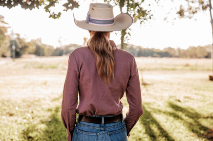 Dusty Pink Linen Arena Shirt